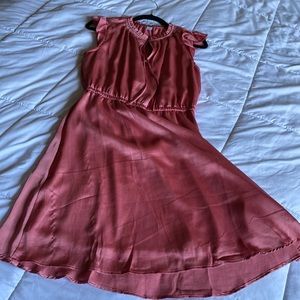 Old Navy Rose Gold Semi Formal Mini Dress